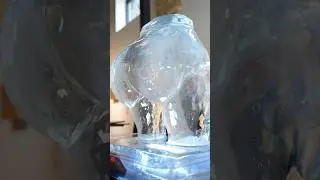 BUTT shaped ice sculpture #art