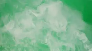 Green Screen | Chroma Key | Smoke on green chroma key background 4K