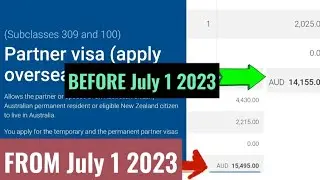 JULY 1 2023 PARTNER VISA COST #australianvisa #immigrationnews