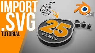 How to import a SVG & work with it | Blender 2.81 | Tutorial