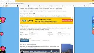 Convert JPEG TO PDF Online