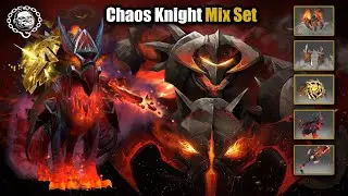 Dota 2 Chaos Knight Mix Set Talons of the Endless Storm Mount + FandomGolden Chaos Fulcrum +Diabolic
