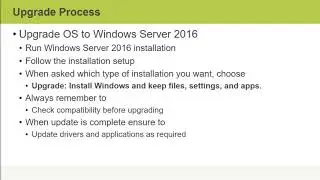 Windows Server 2016 - Identity: Upgrade AD DS to Windows Server 2016