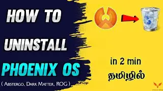 💥HOW TO UNINSTALL PHOENIX OS PERMANENTLY , DUAL BOOT IN WINDOWS 10 IN TAMIL