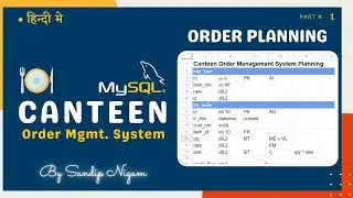 Canteen Order Planning | How to Plan Database for Canteen Order System |Project With Source Code #94