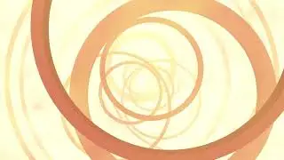 Abstract Golden Circles Loop Futuristic Animated Background