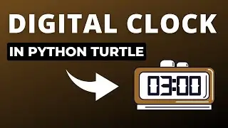 How to create a digital clock⏰ using python turtle🐍|