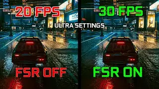 Cyberpunk 2077 | GTX 1650 GDDR6 | FSR OFF / FSR ON | ULTRA SETTINGS