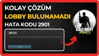 Modern Warfare 3 Hata Kodu 2901 ve MW3 | Lobby Bulunamadı Hatası Nasıl Düzeltilir