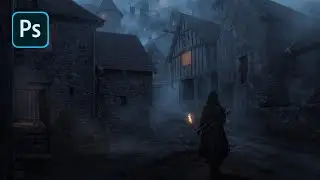 Assassin's Village Fantasy Photoshop – Timelapse Speedart