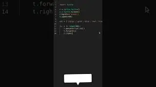 Square Sprial Pattern using Python turtle |