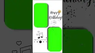 Happy Birthday green Screen template status । Hay ni tera Happy Birthday nu song status