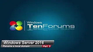 Windows Server 2016 Part 5 - Rename a local domain