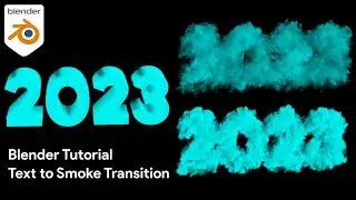 Blender Tutorial Text to Smoke Transition