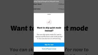How To Turn Off Quiet Mode On Instagram | Instagram Quiet Mode Turn Off @sharingmythoughtss