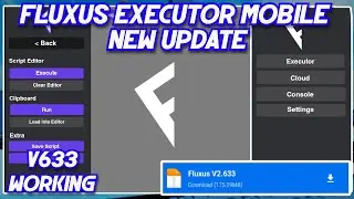 [Working] Fluxus Executor Mobile New Update Released | Latest Version Fluxus Executor - (v633)