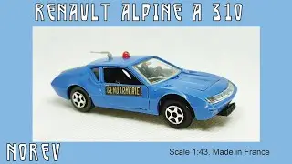 Renault Alpine A310 Norev Plastigam #diecast #miniatures #norev  #alpine  #oldcars #renault