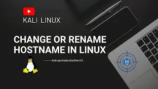 [HINDI]  To Change or rename the hostname in kali linux #KALILINUX #tech #hacking