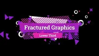 Fractured Graphics Lower Third Template for Premiere Pro