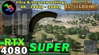 PUBG | RTX 4080 Super | Ryzen 7 5800X3D | 4K - 1440p - 1080p | Ultra & Very Low Settings