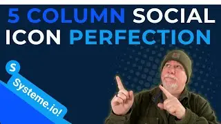 Advanced Systeme.io Tips | Modifying 5 Column Row Icon Colors and Spacing in Raw HTML