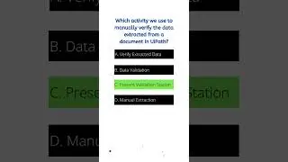 UiPath Quiz 25 | Question and Answer #shorts