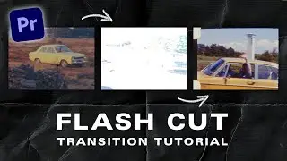 How to create COOL Analog FILM flash cut transition - Premiere Pro - EASY