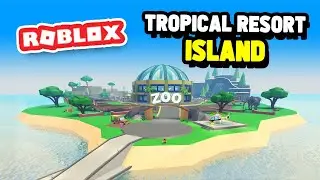 Building the ZOO island UPDATE in Roblox Tropical Resort Tycoon
