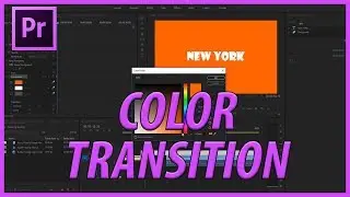 How to Create Color Text Transition in Adobe Premiere Pro CC (2018)