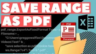 Excel VBA Macro: Save Selected Range as PDF (and Center on Page)
