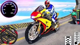 Bike Stunts Real Tricks Driving 3D - Impossible Motor Bike Tracks Simulator - Android GamePlay