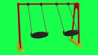 Children swing green screen video || Free download || No Copyright