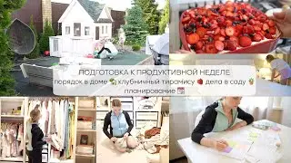 🔥ПОДГОТОВКА К ПРОДУКТИВНОЙ НЕДЕЛЕ| порядок в доме🏡 клубничный тирамису🍓 дела в саду🪴планирование