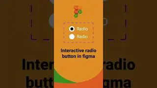 Interactive radio button in figma using components and variants. 