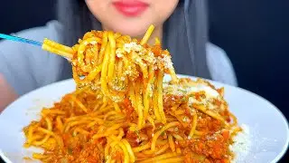 ASMR LATE NIGHT SPAGHETTI DINNER (MUKBANG)