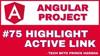 75. Angular Project Tutorial - Highlight Active Link