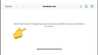 safari cannot open the page because it could not establish.. | PUBG | method number 2