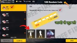 FreeFire Unlimited Redeem Code 2021 😀 | 10000 Diamond 100% Working Trick | Garena FreeFire