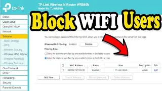 How to Block WIFI Users in TP-Link Router