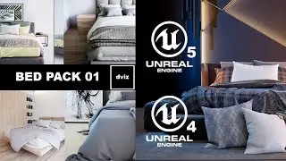 PhotoRealistic UNREAL ENGINE 5 / UE4 BEDPACK 01
