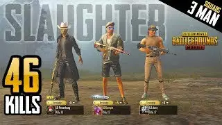 THREE MAN SQUAD WORLD RECORD - 46 KILLS - PUBG Mobile