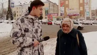 Бабушка поздравляет с 23 февраля Бабуля жжет смотреть всем!