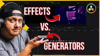 The Difference Between Effects and Generators | Davinci Resolve Basics