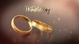 1.27 Свадебные Футажи. Wedding ( Золотые Кольца )