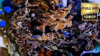 Multicolor Liquid Mix Flowing in Slow Motion background video for video editors