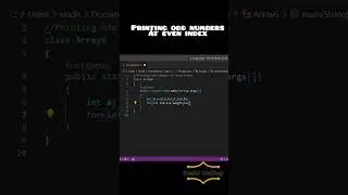 Program to find odd numbers at even index in an array |Java | Basic Coding |Arrays In Java |