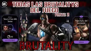 TODAS LAS BRUTALITYS PARTE 2 | Mortal Kombat Mobile