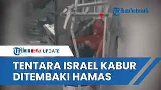 Tentara Israel Tertangkap Kamera Lari Ketakutan Ditembaki Hamas, Bingung dari Mana Asal Tembakan