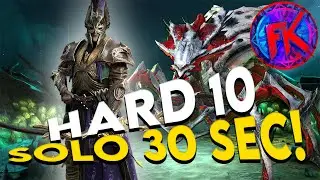 SOLO! Wallmaster, Super Fast Hard Spider 10! Farm Food! | Raid: Shadow Legends