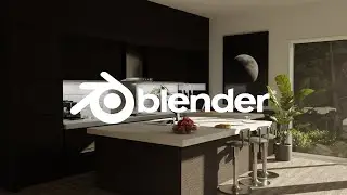 Dream Kitchen in Blender (Speedart)